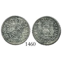 Mexico City, Mexico, pillar 1 real, Charles III, 1762M.