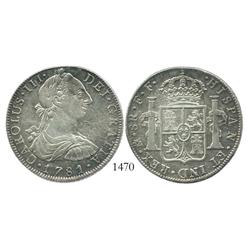 Mexico City, Mexico, bust 8 reales, Charles III, 1781FF.