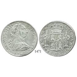 Mexico City, Mexico, bust 8 reales, Charles III, 1782FF.