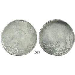 Durango, Mexico (War of Independence), 8 reales, Ferdinand VII, 1814MZ, very rare with "armored" bus
