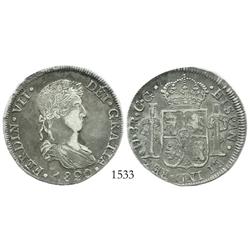 Durango, Mexico (War of Independence), 8 reales, Ferdinand VII, 1820CG.