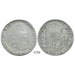 Durango, Mexico (War of Independence), 8 reales, Ferdinand VII, 1821CG.