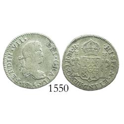 Guadalajara, Mexico (War of Independence), 1 real, Ferdinand VII, 1815MR, rare.