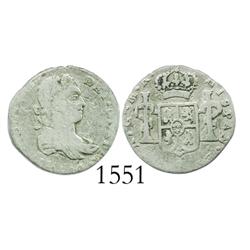 Guadalajara, Mexico (War of Independence), 1/2 real, Ferdinand VII, 1814MR.
