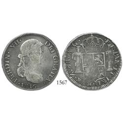 Zacatecas, Mexico (War of Independence), 8 reales, Ferdinand VII, 1816AG.