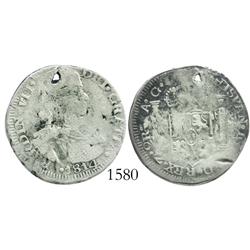Zacatecas, Mexico (War of Independence), 2 reales, Ferdinand VII, 1814AG.