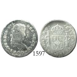 Zacatecas, Mexico (War of Independence), 1 real, Ferdinand VII, 1820RG.