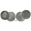 Image 1 : Lot of 2 Lima, Peru, bust 2R of Charles III and IV: 1780MI, 1798IJ.
