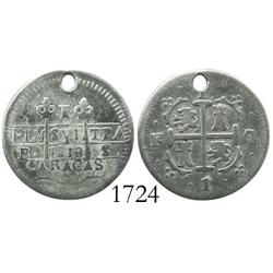 Caracas, Venezuela, 1 real, 1818BS, rare.