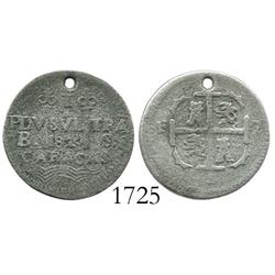 Caracas, Venezuela, 1 real, 1820BS, very rare.