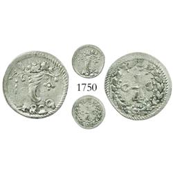 Caracas, Venezuela, 1/4 real, 1829, scarce.
