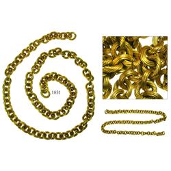 Gold chain, 80 links, 158.6 grams.