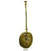 Image 1 : Brass spoon with ornate design.
