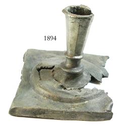 Pewter candlestick holder.