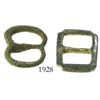 Image 1 : Lot of 2 small, bronze buckles.