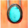 Image 2 : Massive Navajo Royston Turquoise Statement Ring Sz 10 Sterling Silver
