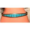 Image 7 : Zuni Turquoise Bracelet Inlay Sterling Native American Signed Stacker