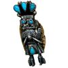 Image 2 : Old Pawn Navajo Kachina Ring Sz 6.5 Sterling Silver Turquoise Yazzie