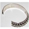 Image 7 : Navajo Sterling Silver Cuff Bracelet Tom Charley Native American Stacker
