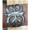 Image 2 : Early Navajo Sterling Silver Sand Cast Cuff Bracelet Vintage