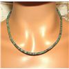 Image 2 : Navajo Rolled Turquoise Heishi Choker Necklace Native American 16L