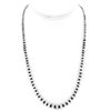 Image 1 : Navajo Pearls Necklace Sterling Silver Graduated Sterling Beads Necklace 20"L