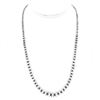 Image 3 : Navajo Pearls Necklace Sterling Silver Graduated Sterling Beads Necklace 20"L