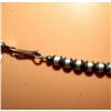 Image 4 : Navajo Pearls Necklace Sterling Silver 5mm Beads Necklace 18"L Choker