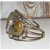 Image 2 : Navajo Royston Turquoise Statement Cuff Bracelet Sterling Silver Mary Chavez