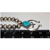 Image 6 : Navajo Squash Blossom Necklace E Hale Number 8 Turquoise Sterling Silver 110 G