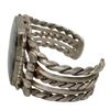 Image 2 : Massive Old Pawn Navajo Petrified Wood Cuff Bracelet Sterling Silver 75G