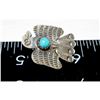 Image 2 : Vintage Navajo Thunderbird Post Earrings Sterling Silver Turquoise