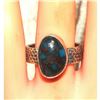 Image 3 : Navajo Morenci Turquoise Ring Sz 9.5 Sterling Silver Eli Skeets