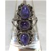 Image 1 : Navajo Purple Charoite Ring Size 6.5 Sterling Silver J. Kee Native American