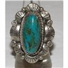 Image 1 : Navajo Blue Royston Turquoise Statement Ring Sz 7 Sterling Silver