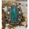 Image 2 : Navajo Blue Royston Turquoise Statement Ring Sz 7 Sterling Silver