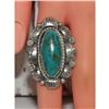 Image 3 : Navajo Blue Royston Turquoise Statement Ring Sz 7 Sterling Silver