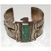 Image 2 : Vintage Navajo Thunderbird Cuff Bracelet Sterling Royston Turquoise