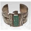 Image 3 : Vintage Navajo Thunderbird Cuff Bracelet Sterling Royston Turquoise