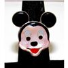 Image 1 : Zuni Mickey Mouse Ring Sz 6 Adjustable Don Dewa Sterling Silver Disney Character