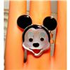 Image 4 : Zuni Mickey Mouse Ring Sz 6 Adjustable Don Dewa Sterling Silver Disney Character