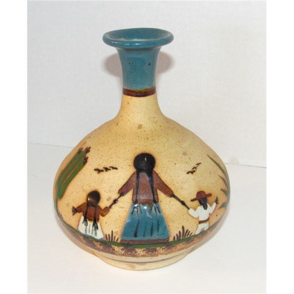Mexican Ceramic Folk Pottery Signed