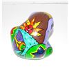 Image 2 : Mexican Folk Art Hand Painted Pottery Frog Figurine