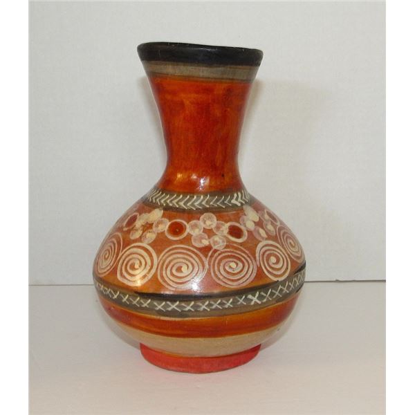 Mexican Tonala Terracotta Pottery Vase Olla