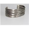 Image 2 : Navajo Sterling Silver Carinated Stacker Cuff Bracelet Ingot Rob Cadman