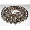 Image 4 : Early Navajo Pearls Necklace Hand Made Beads Sterling Silver 100g