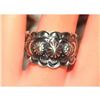 Image 6 : Navajo Band Ring Size 7 Sterling Silver Repousse Band Signed Bennie Ramone