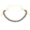 Image 4 : 8mm Navajo Pearls Necklace Sterling Silver Choker Necklace 16"L