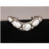 Image 2 : Navajo Davida Lister White Buffalo Cuff Bracelet 925 Sterling Silver Signed