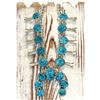 Image 6 : Navajo Squash Blossom Necklace Kingman Turquoise Necklace Sterling Silver